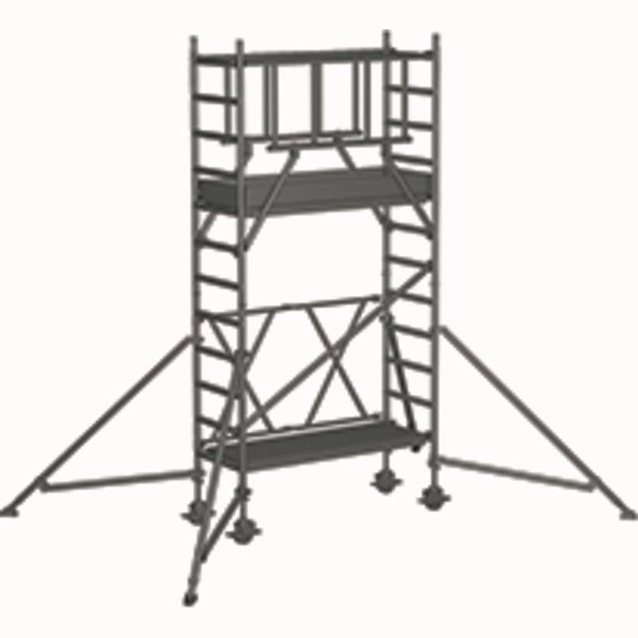 Klappgerüst Compactmaster S-PLUS 1T Arbeits-H.4,6m Plattform-Gr.0,6x1,8m Zarges