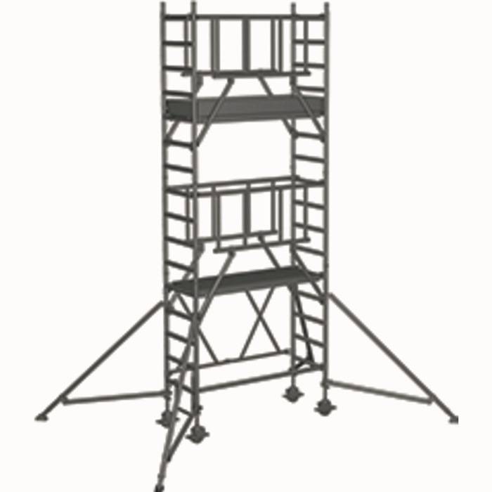 Klappgerüst Compactmaster S-PLUS 1T Arbeits-H.5,7m Plattform-Gr.0,6x1,8m Zarges