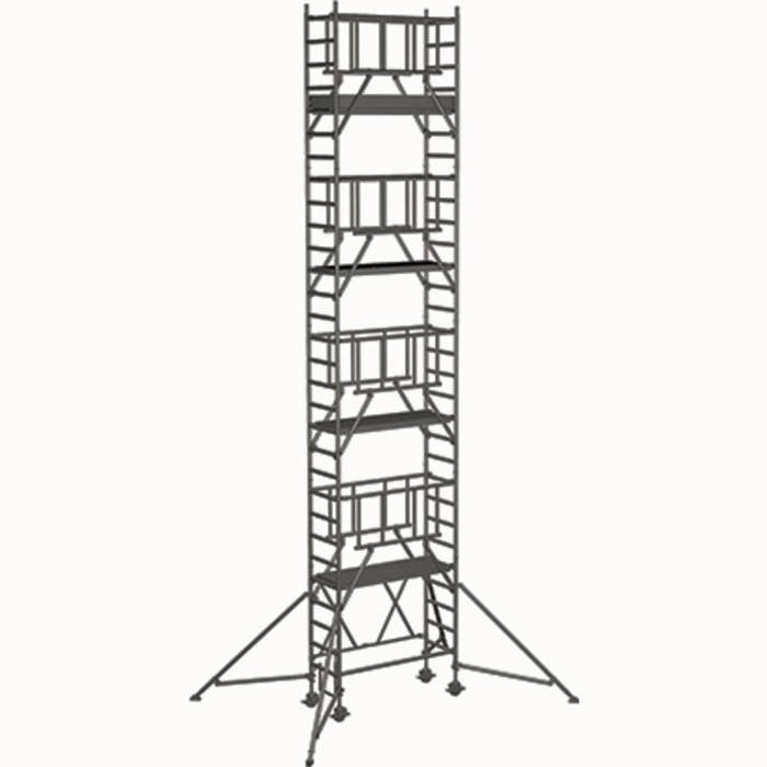 Klappgerüst Compactmaster S-PLUS 1T Arbeits-H.9,6m Plattform-Gr.0,6x1,8m Zarges