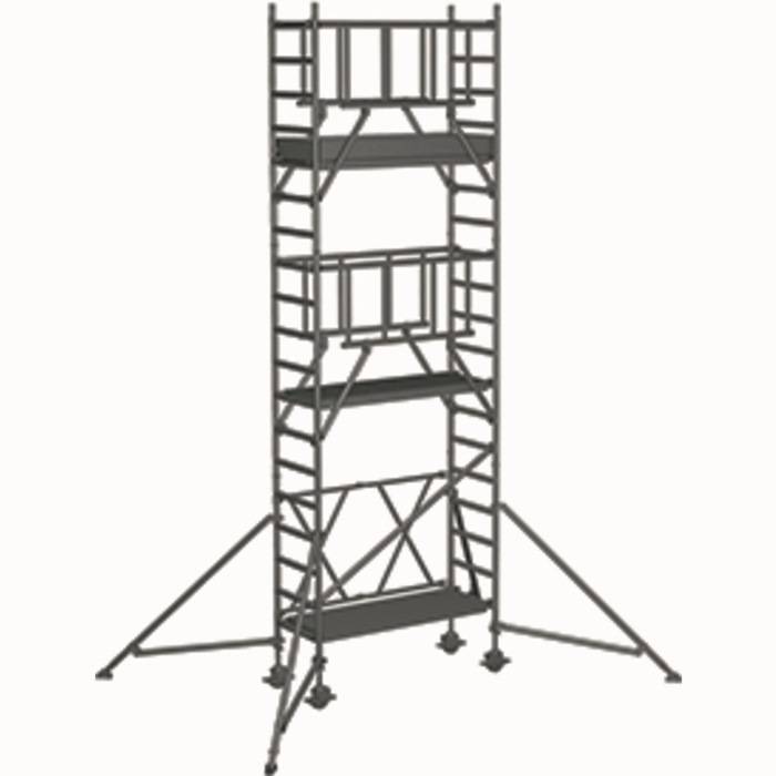 Klappgerüst Compactmaster S-PLUS 2T Arbeits-H.6,55m Plattform-Gr.1,2x1,8m Zarges