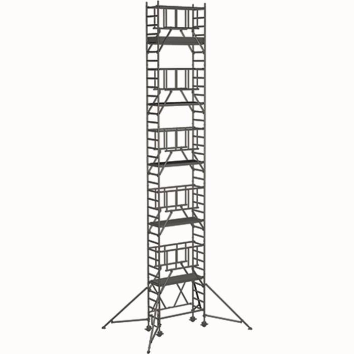 Klappgerüst Compactmaster S-PLUS 2T Arbeits-H.11,6m Plattform-Gr.1,2x1,8m Zarges