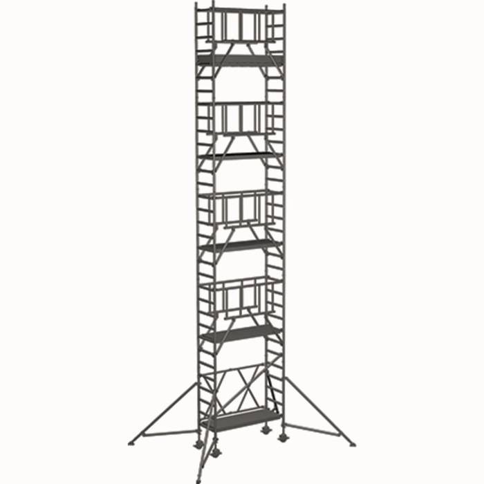 Klappgerüst Compactmaster S-PLUS 2T Arbeits-H.10,45m Plattform-Gr.1,2x1,8m Zarge