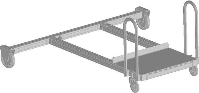 Tankwagenleiter-Fahrwerk Traversen-B.2350mm Zarges