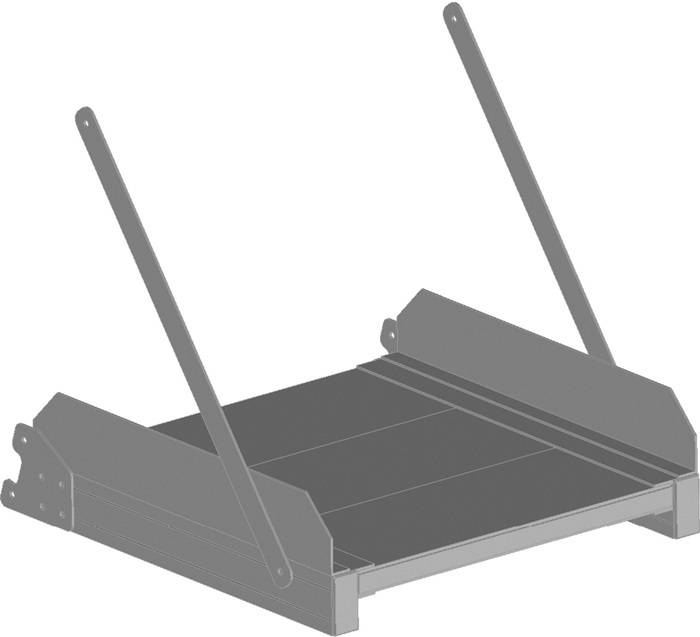 Tankwagenleiter-Plattform Plattform-L.600mm Alu.gerieft optional Zarges