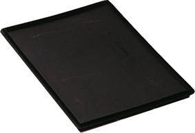Auflagedeckel schwarz f.Transport-Stapelkasten B300xT200 mm VE 4 Stk.