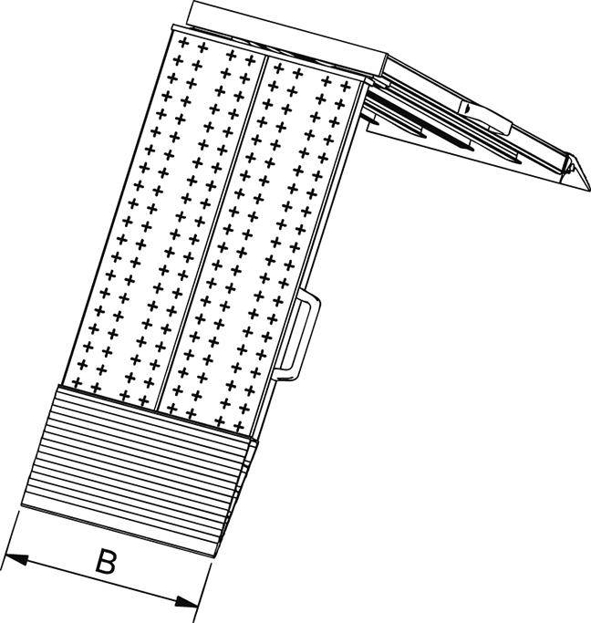 Verladeschiene-Aluminium L2500xB400 mm faltbar Tragkraft 400kg/Paar - Artikel: 7830307905