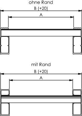 Verladeschiene-Aluminium L4085xFB460 mm mit Rand Tragkraft 3910 kg/Paar - Artikel: 7830307857