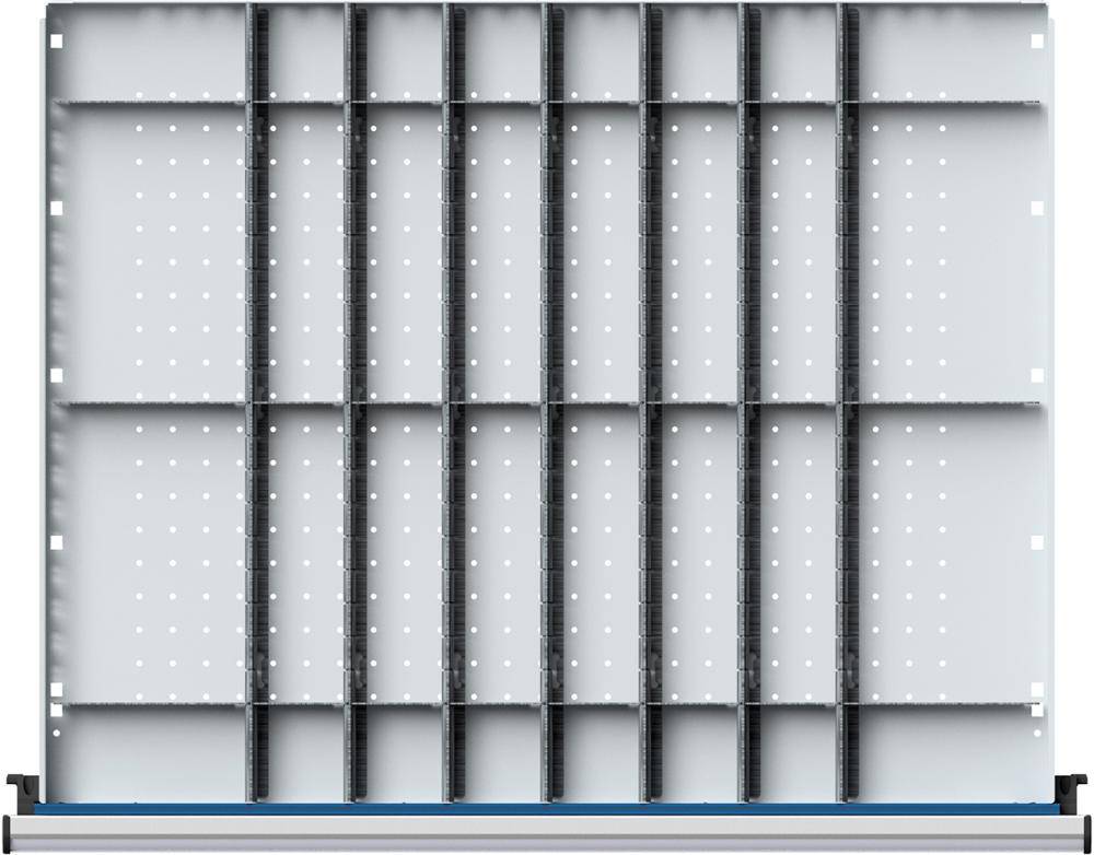 Schubladeneinteilungssatzfür FH150mm 1/8 Teilung f.Schublade B600xT600mm