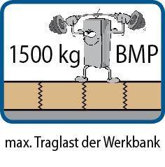 Anke Werkbank fahrbar B1500xT700xH840mm RAL7035/5012 BMP: 40 mm 2 Schubladen, 1 Tür