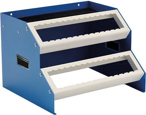 CNC-Tischgestell 425x375x300, Stahlblech, Breite 425 mm, 2 Etagen - Artikel: 7830100605