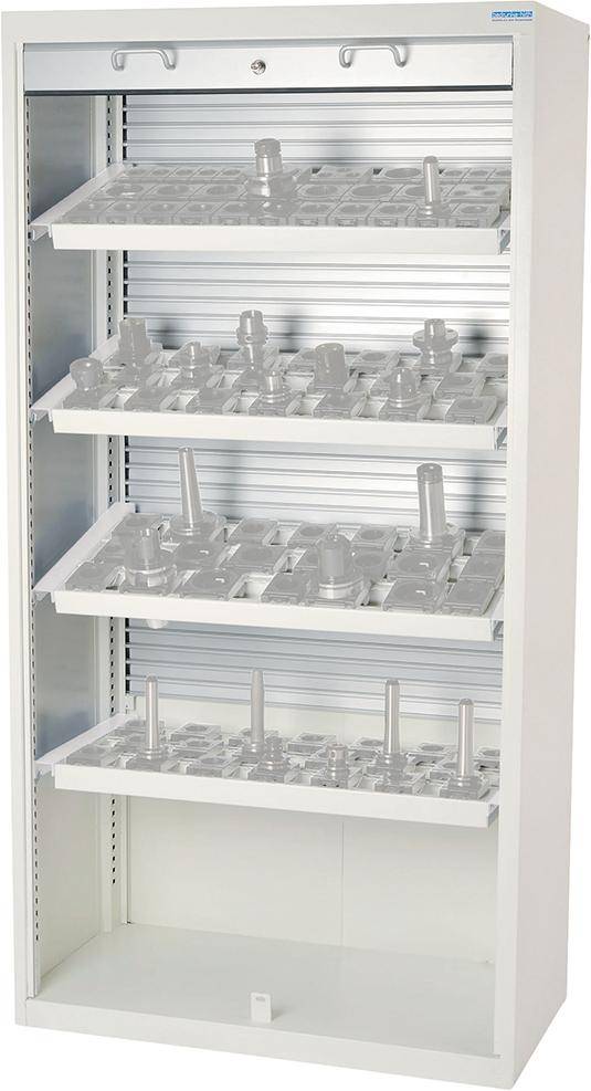 CNC-Rolladenschrank 1000x500x1950 m. Kunststoff-Rolladen, 4 CNC-Träger - Artikel: 7830100602