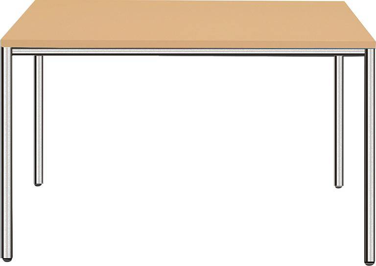 Mehrzwecktisch RG 800x800Chrom/Buche