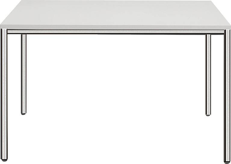 Mehrzwecktisch RG 800x800Chrom/lichtgrau