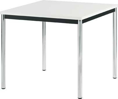 Mehrzwecktisch 800x800 schwarz/lichtgrau 25mm