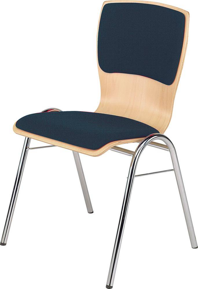 Mehrzweckstuhl Buche SG m. 2 Polster anthrazit