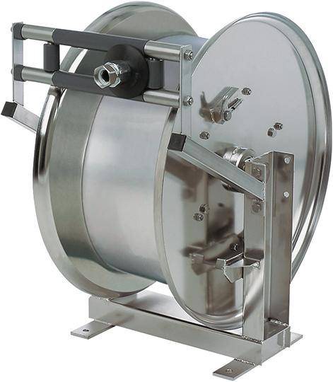 Schlauchaufroller Edelstahl o. Schlauch für 30m Schlauch DN 19mm Druckluft/Öl/Wasser - Artikel: 7830645371