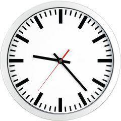 Quarz-Wanduhr D300 eleg. Ziffernblatt we, Striche - Artikel: 7830505576