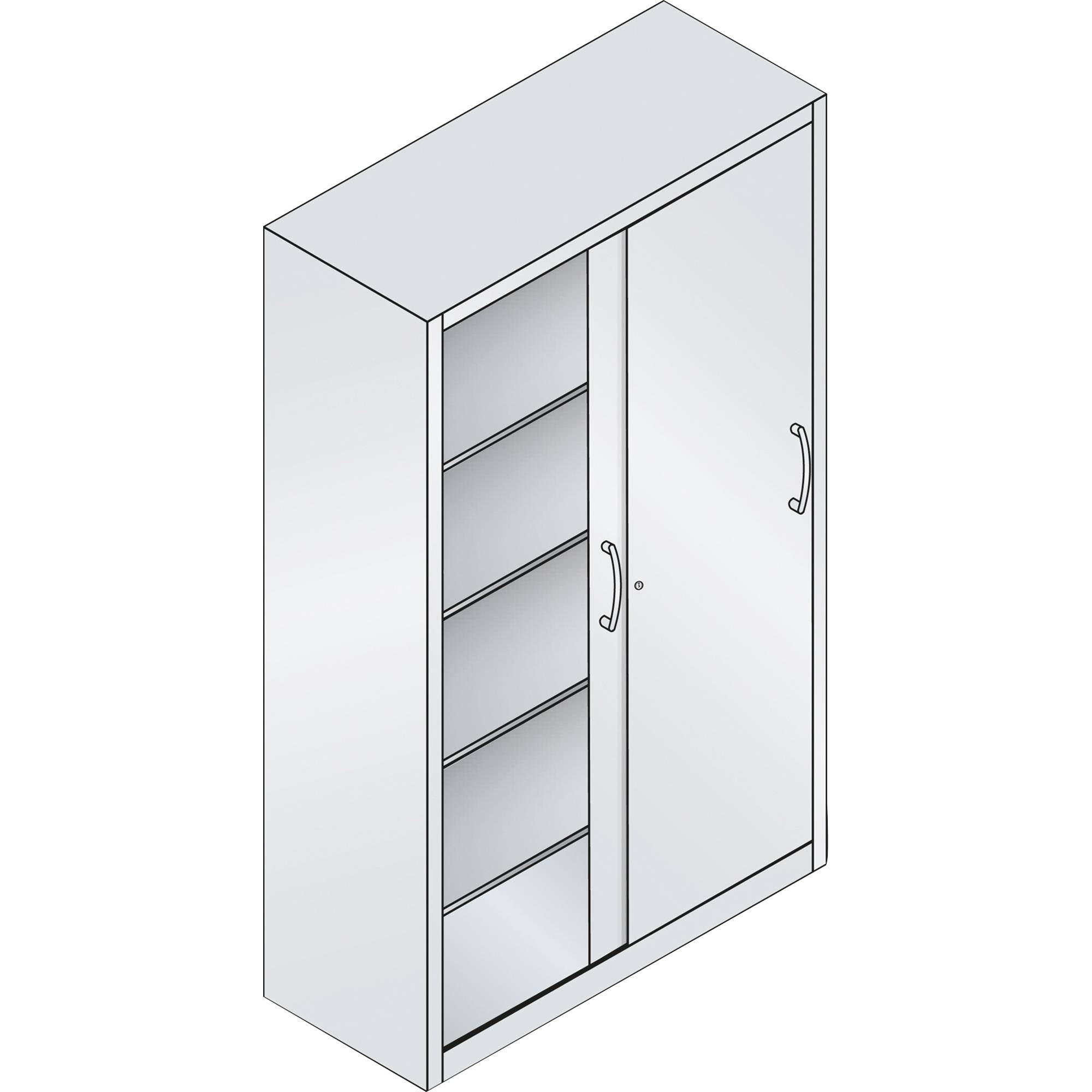 C+P Werkzeugschrank 205900S10093 4Böden 1950x1200x500mm lgr/rrt