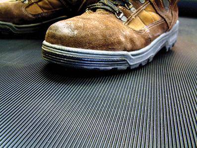 Gummiriefenmatte 3mm COBArib schwarz B1200 cm x lfd.M