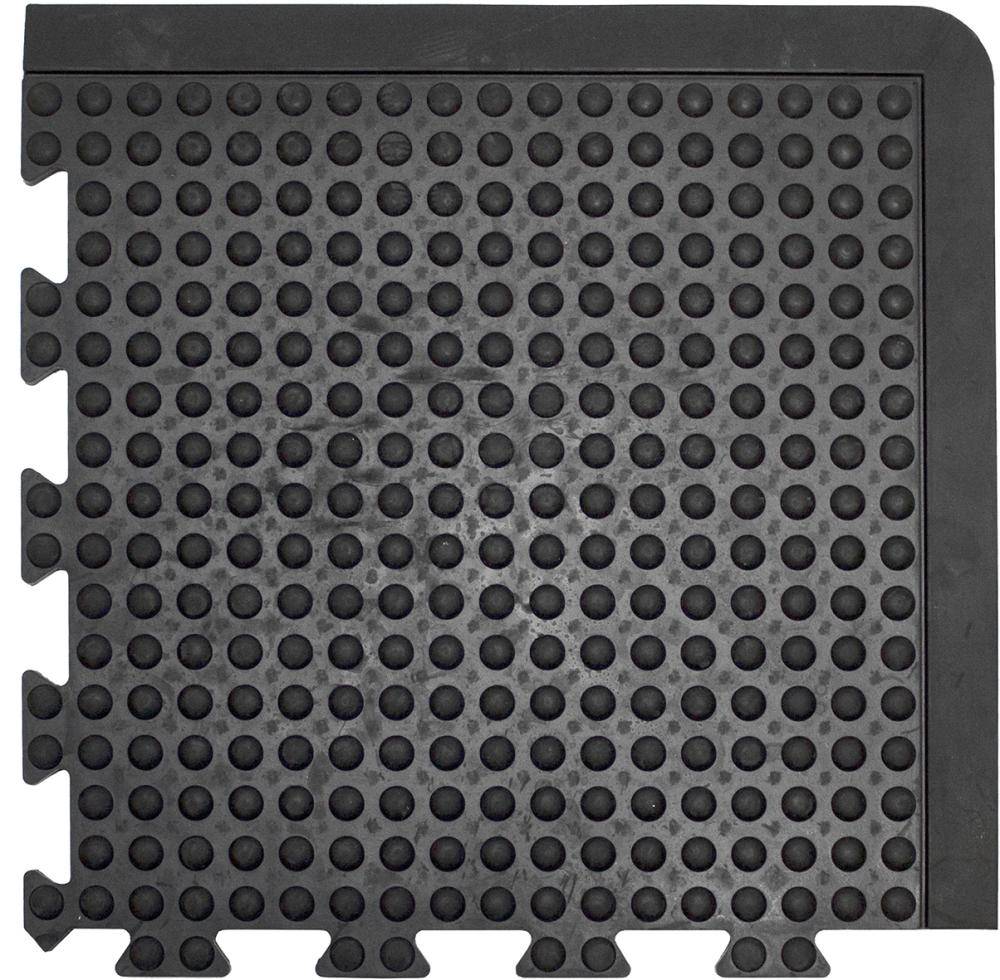 Anti-Ermüdungsfliese Bubblemat Connect Eckstück B50xL50 cm schwarz - Artikel: 7830611590