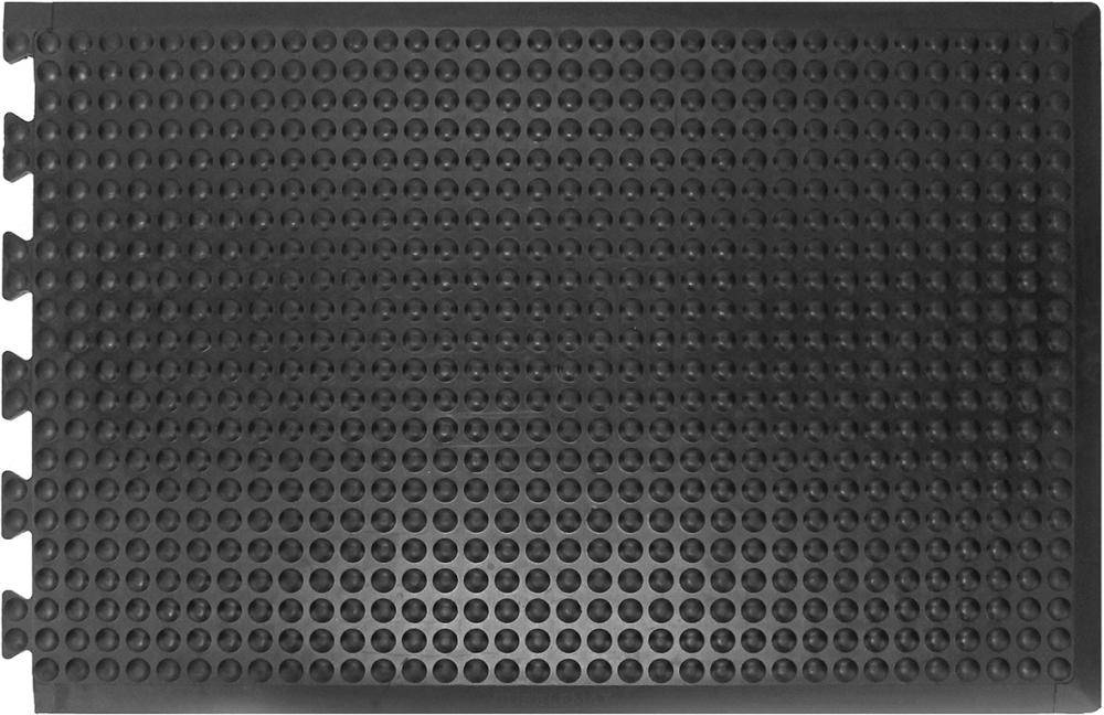 Anti-Ermüdungsfliese Bubblemat Nitril Endstück B60xL90 cm schwarz - Artikel: 7830621598