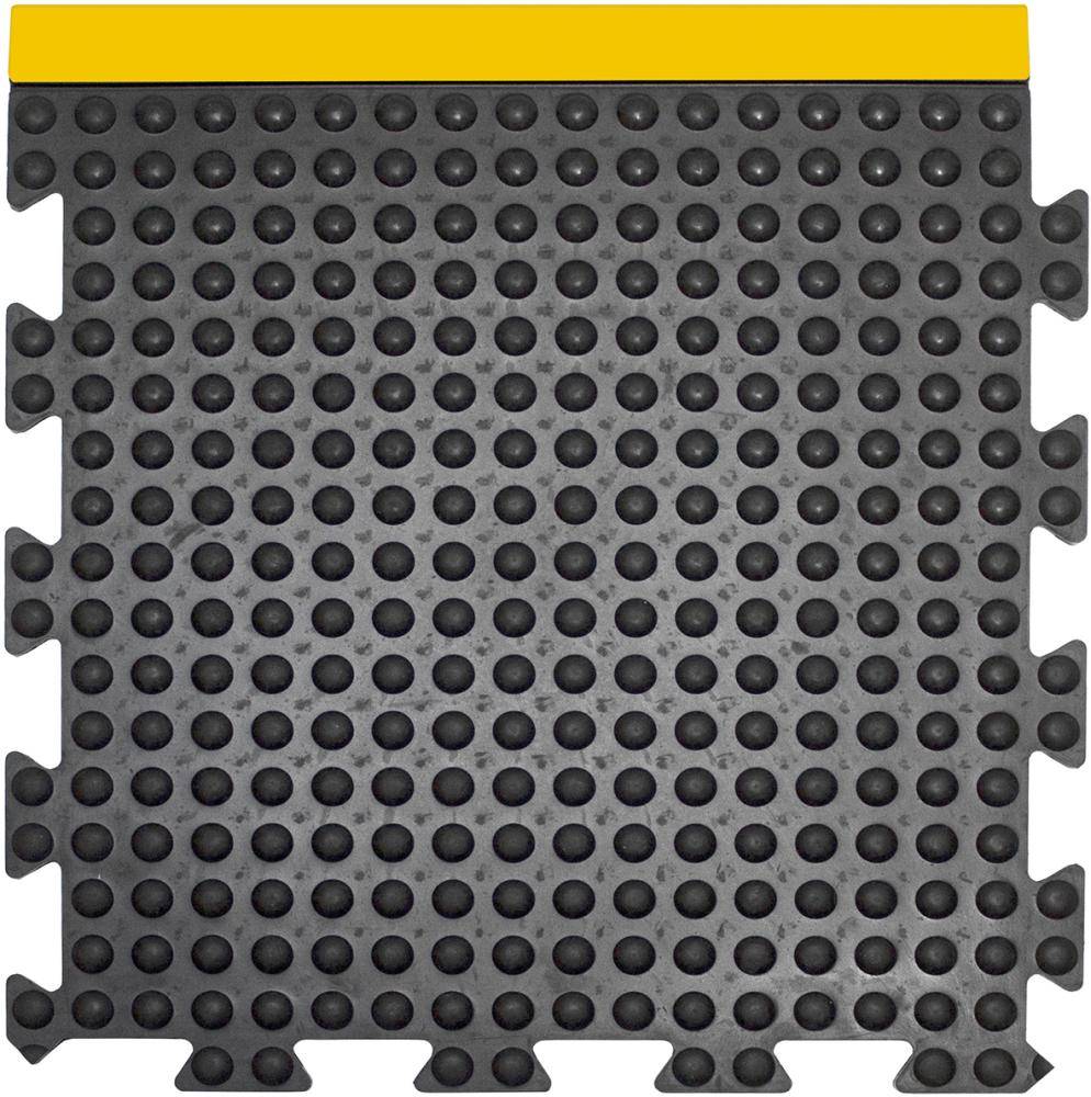 Anti-Ermüdungsfliese Bubblemat Connect Endstück B50xL50 cm schwarz/gelb - Artikel: 7830611595