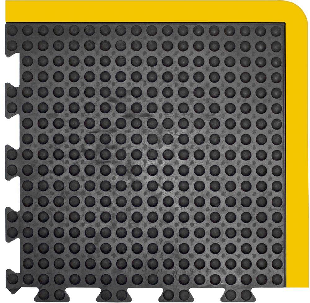 Anti-Ermüdungsmatte Bubblemat Connect Eckstück B90xL120 cm schwarz/gelb - Artikel: 7830611593