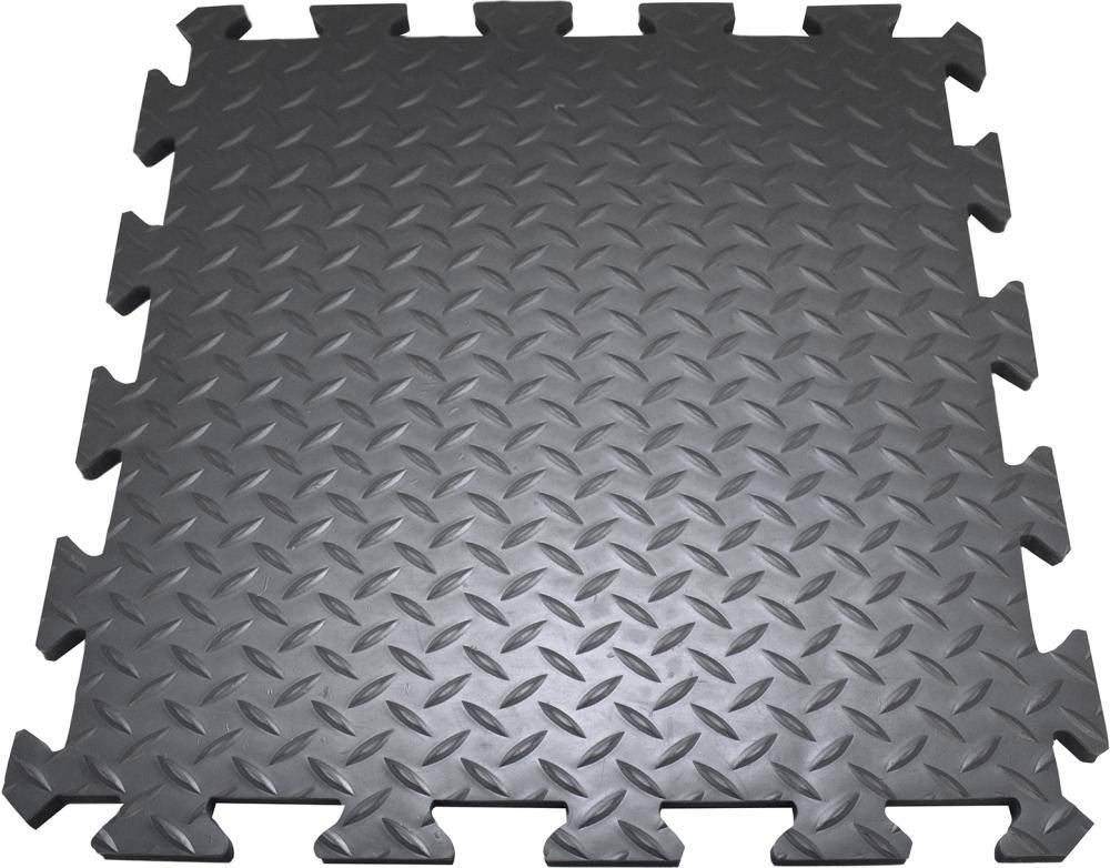 Anti-Ermüdungsfliese Deckplate Connect Mittelstück B50xL50 cm schwarz - Artikel: 7830611588