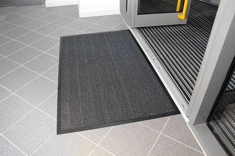 Schmutzfangmatte Vyna-Plush schwarz/braun B120cm x lfd.M - Artikel: 7830611825
