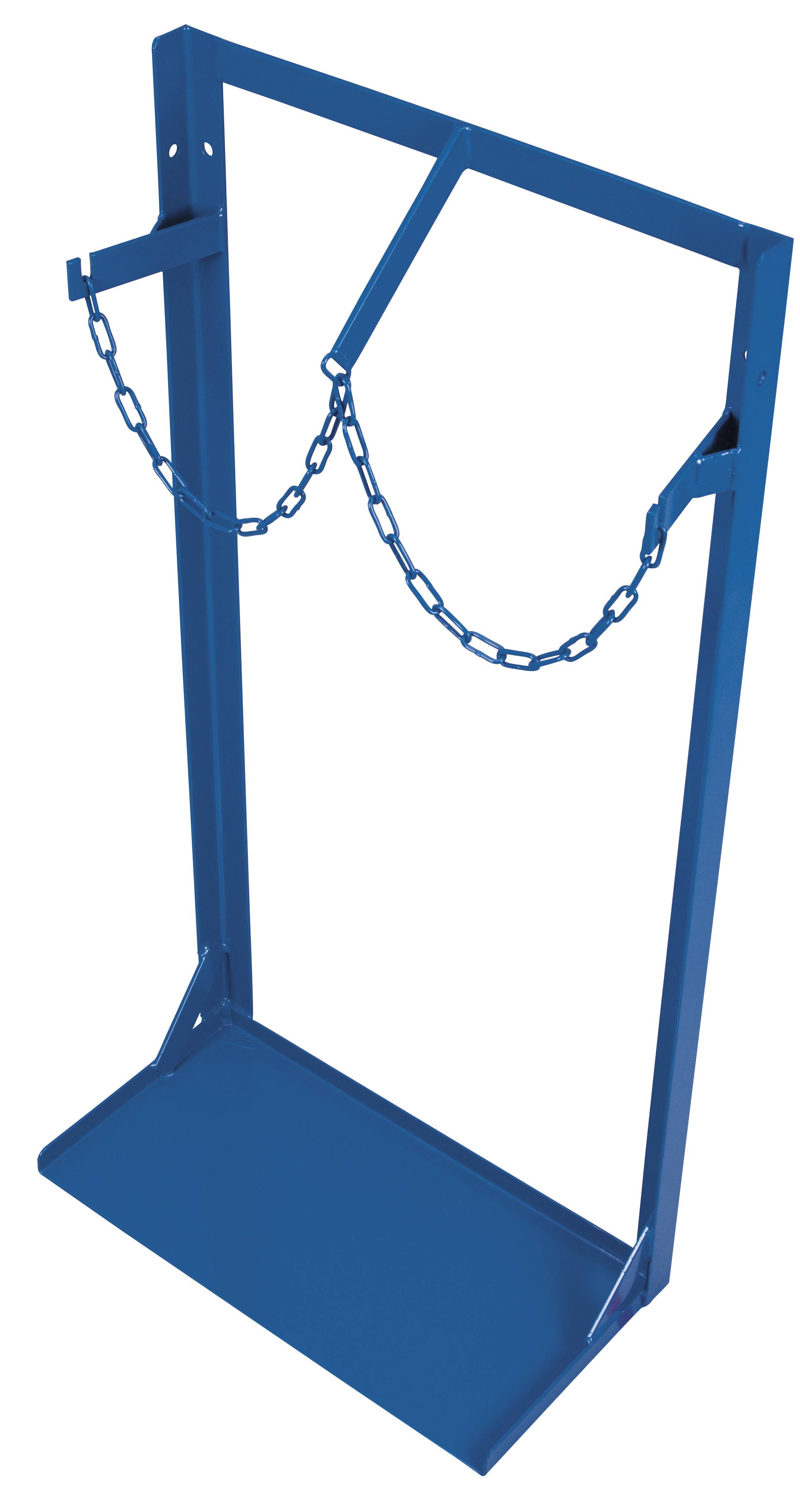 Stahlflaschenständer für 2 Flaschen a 40 -50 Ltr. - Außenmaße: 570 x 285 x 1.100 - mm (B/T/H)