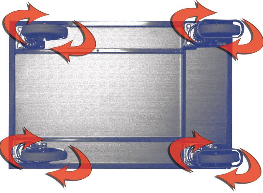 Mehrpreis pro Wagen m. 4 Lenkrollen - Artikel: 7830205513