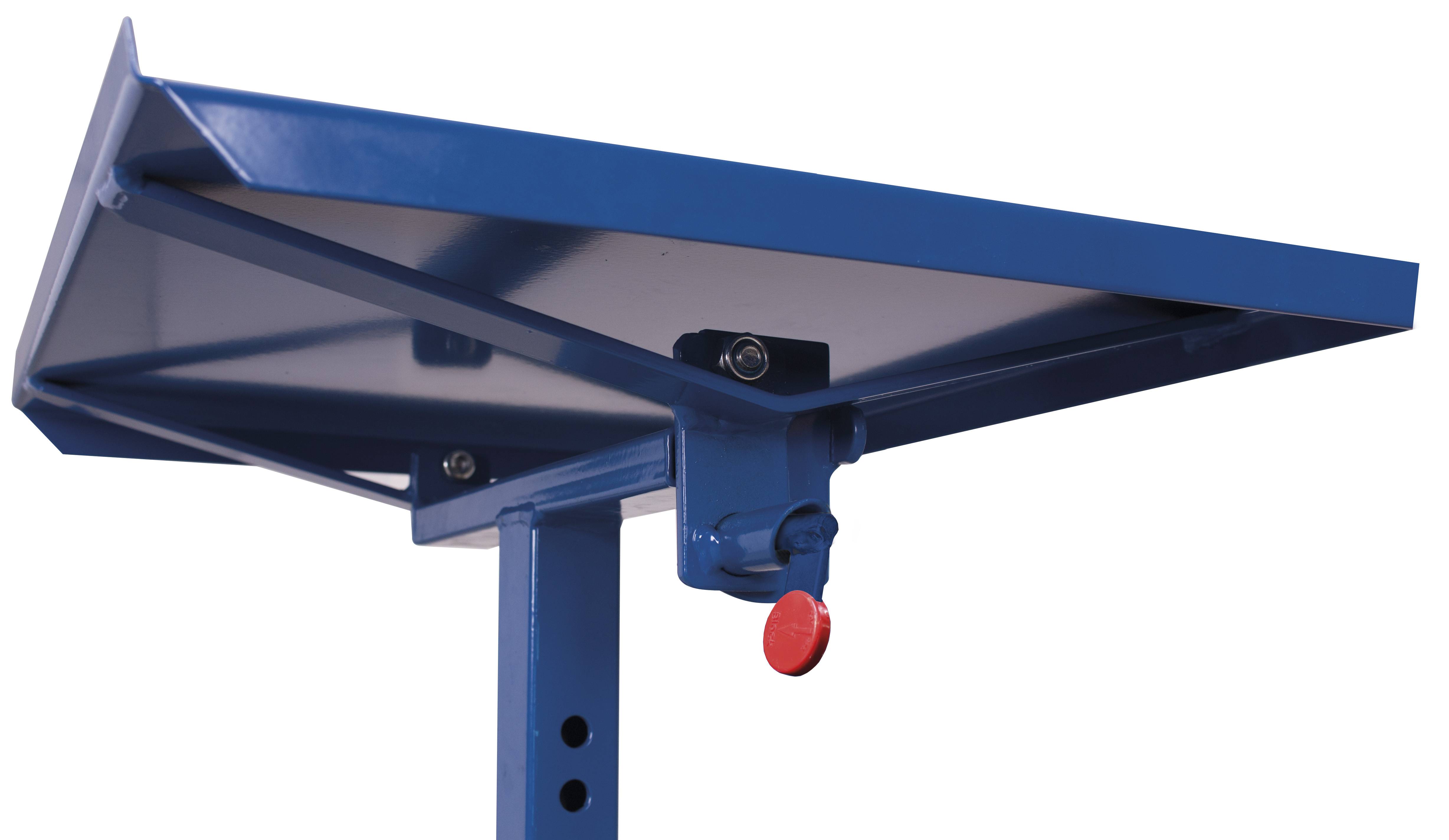 Materialständer, einseitig neigbar - Außenmaße: 600 x 410 x 520 - 775 - mm (B/T/H)