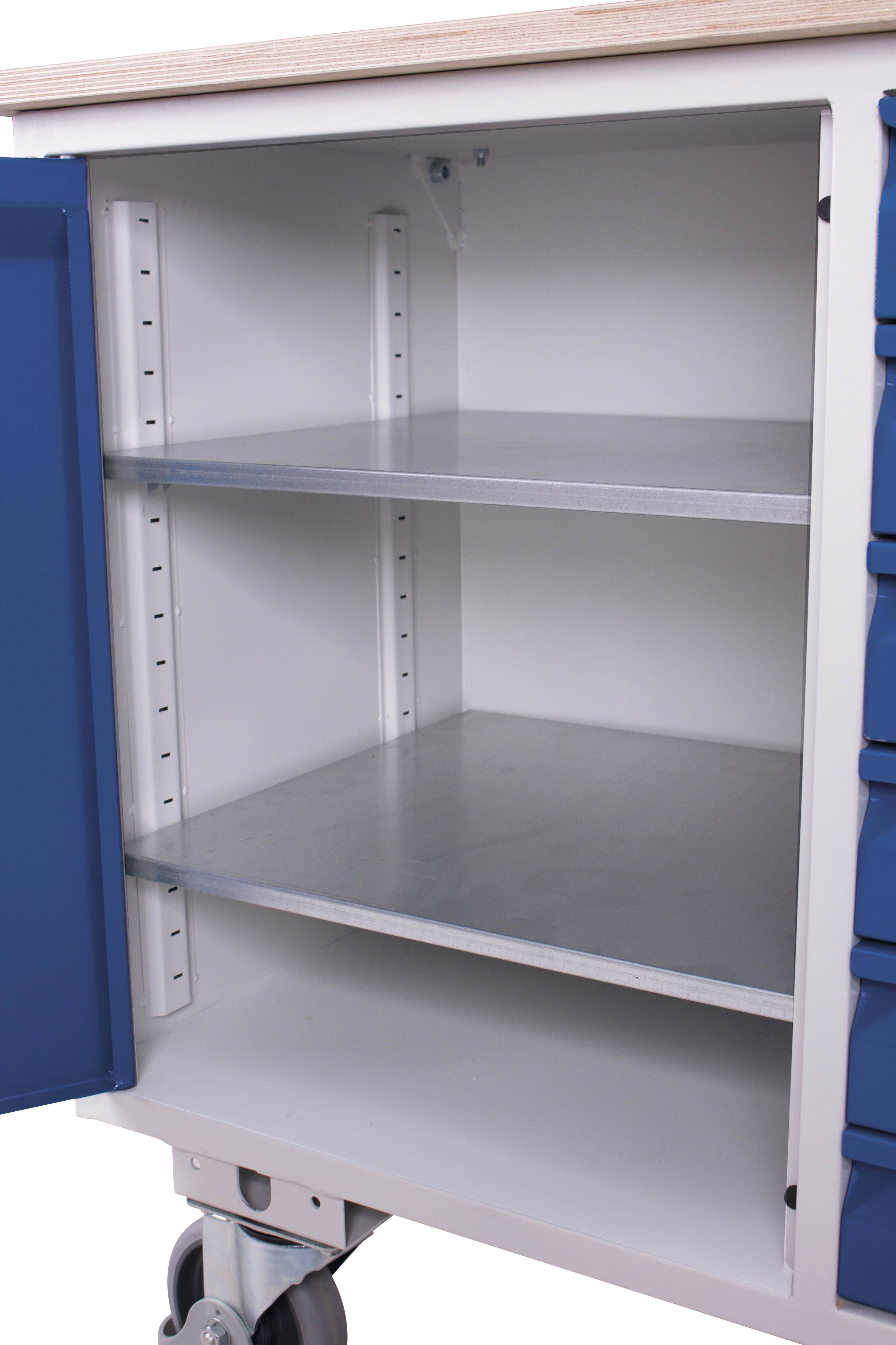 Werkstattwagen mit 6 Schubladen - Außenmaße: 1.110 x 600 x 960 - mm (B/T/H)