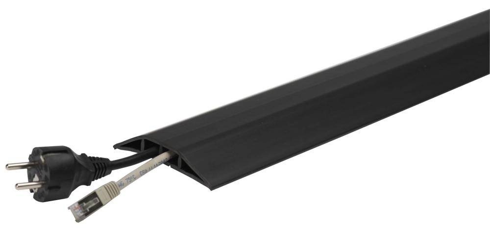 Kabelbrücke Kunststoff B1500xT75xH12 mm 2 Kammern H8xB11 mm schwarz