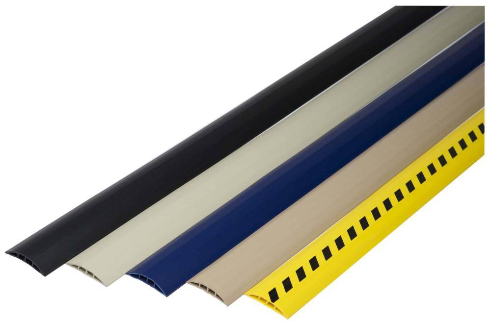 Kabelbrücke Kunststoff B1500xT75xH12 mm 2 Kammern H8xB11 mm schwarz