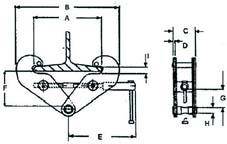 Trägerklemmen TK 2,0t Spannbereich 75-230mm - Artikel: 7830601965
