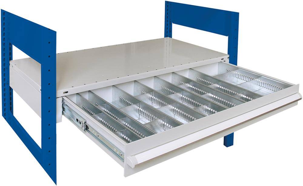 Schublade B1000xT500xH100 mm 1er RAL 7035 - Artikel: 7830493040