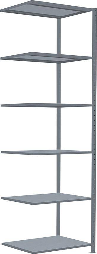 Steckregal B750xT800xH2500 mm Anbaufeld 6 Böden vzk Fachlast 150kg - Artikel: 7830304983