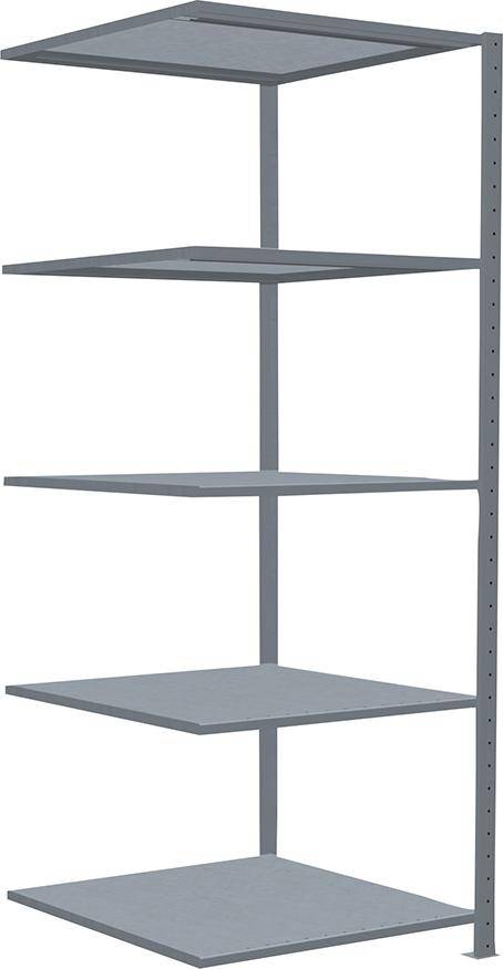 Steckregal B750xT800xH2000 mm Anbaufeld 5 Böden vzk Fachlast 150kg - Artikel: 7830304985