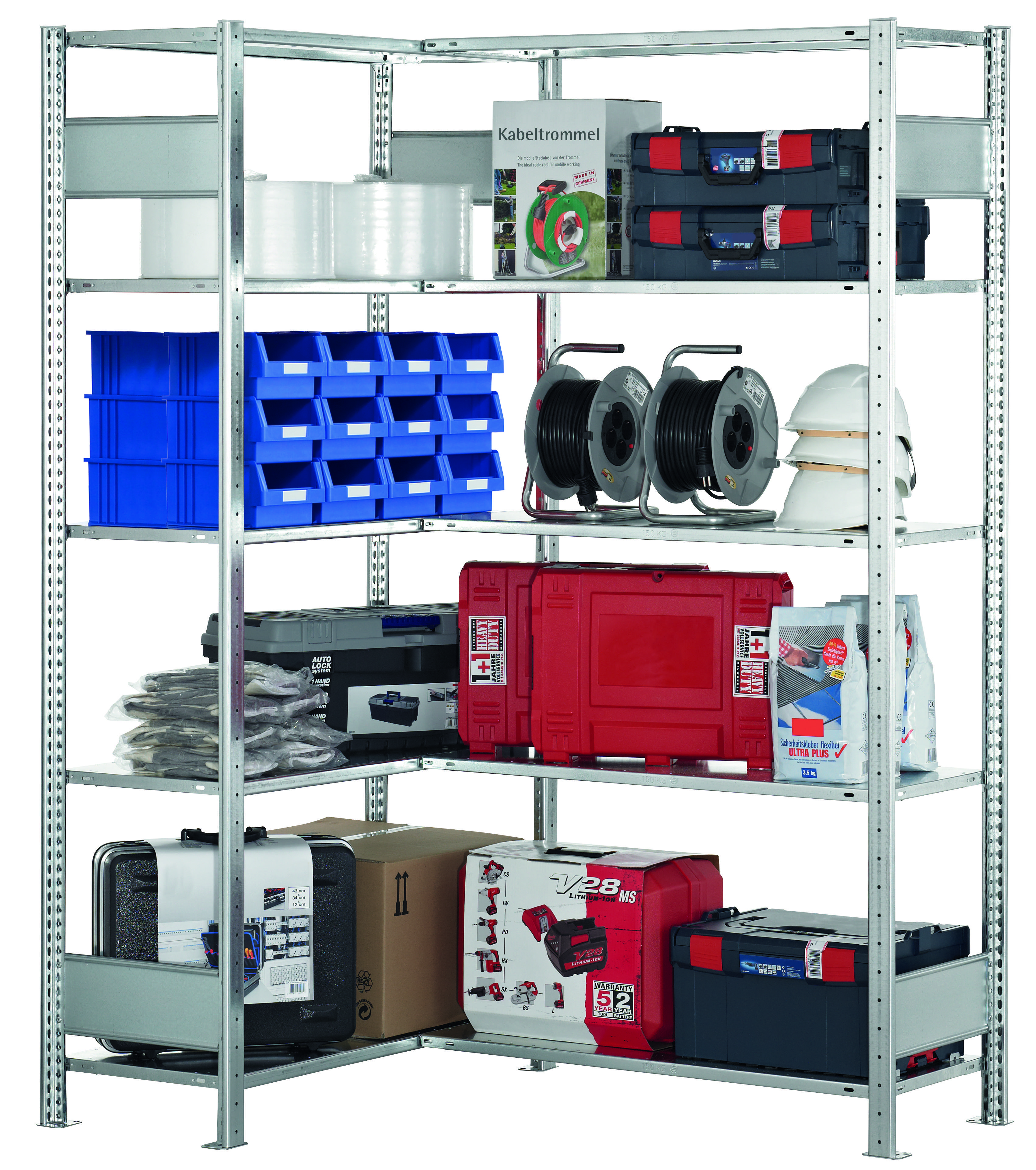 Fachboden B1000xT500 mm 2 Träger 2 Konsolen vzk Fachlast 150kg - Artikel: 7830493777