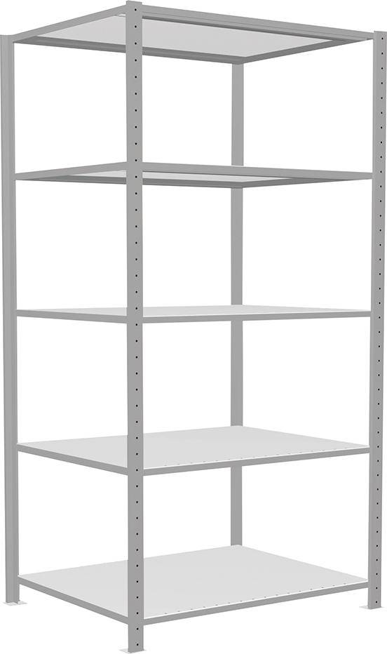 Steckregal B1000xT800xH2000 mm Grundfeld 5 Böden vzk Fachlast 330kg - Artikel: 7830490853