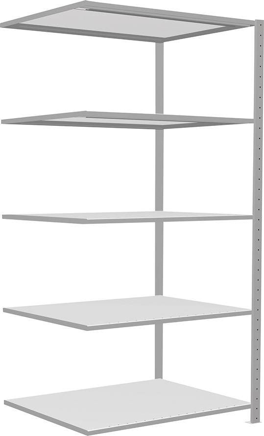 Steckregal B1000xT800xH2000 mm Anbaufeld 5 Böden vzk Fachlast 150kg - Artikel: 7830490765