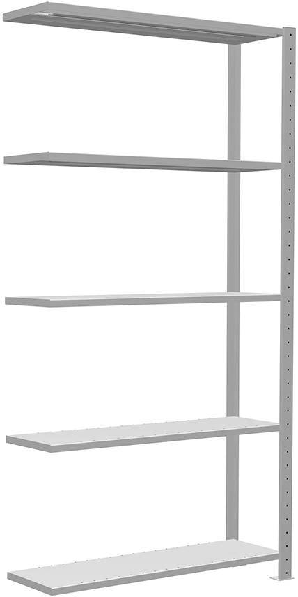 Steckregal B1000xT300xH2000 mm Anbaufeld 5 Böden vzk Fachlast 250kg - Artikel: 7830490814