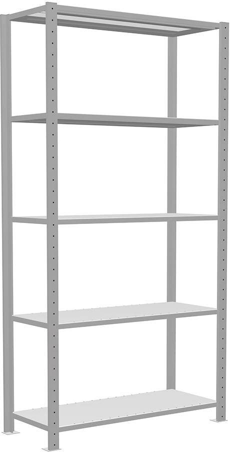 Steckregal B1000xT400xH2000 mm Grundfeld 5 Böden vzk Fachlast 250kg - Artikel: 7830490792