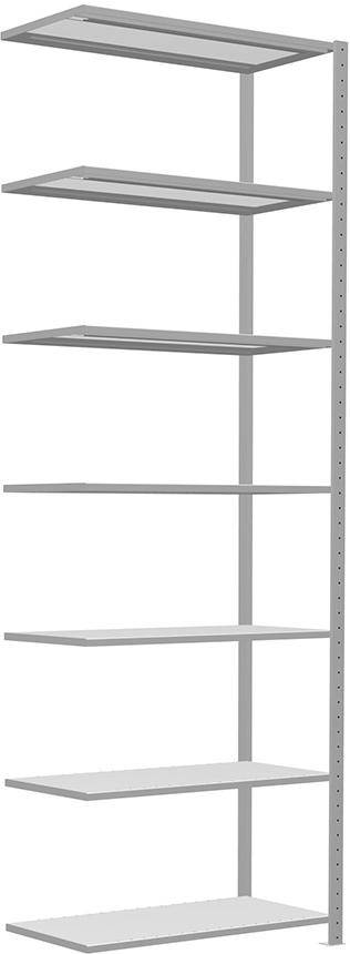 Steckregal B1000xT500xH3000 mm Anbaufeld 7 Böden vzk Fachlast 250kg - Artikel: 7830490834