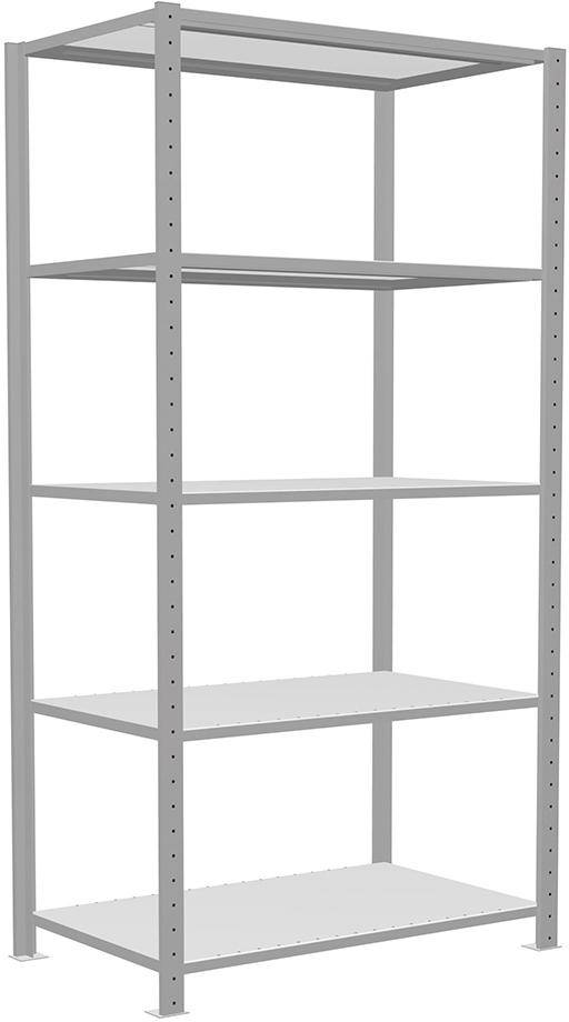 Steckregal B1000xT600xH2000 mm Grundfeld 5 Böden vzk Fachlast 250kg - Artikel: 7830490796