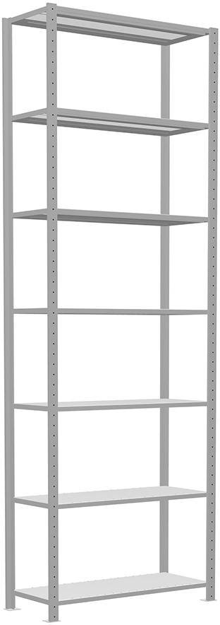 Steckregal B1000xT400xH3000 mm Grundfeld 7 Böden vzk Fachlast 330kg - Artikel: 7830490864