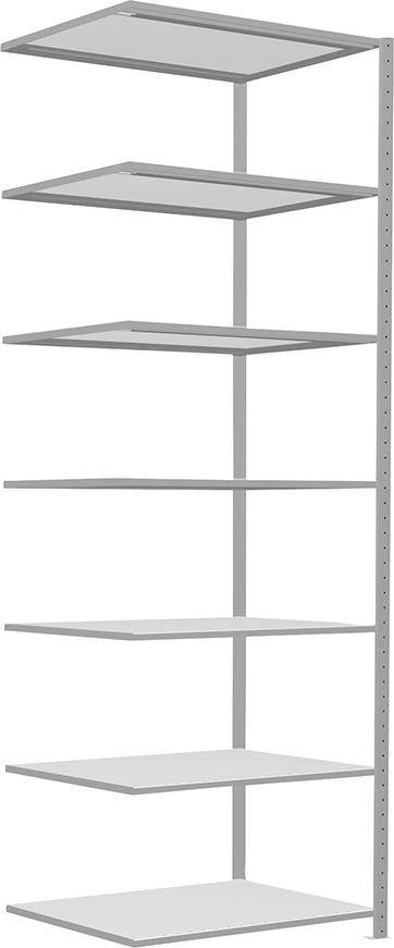 Steckregal B1000xT800xH3000 mm Anbaufeld 7 Böden vzk Fachlast 330kg - Artikel: 7830490893