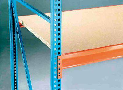 Weitspannregal B1785xT1000xH2500 mm Anbaufeld 4 Spanplatten Fachlast 670kg - Artikel: 7830493301