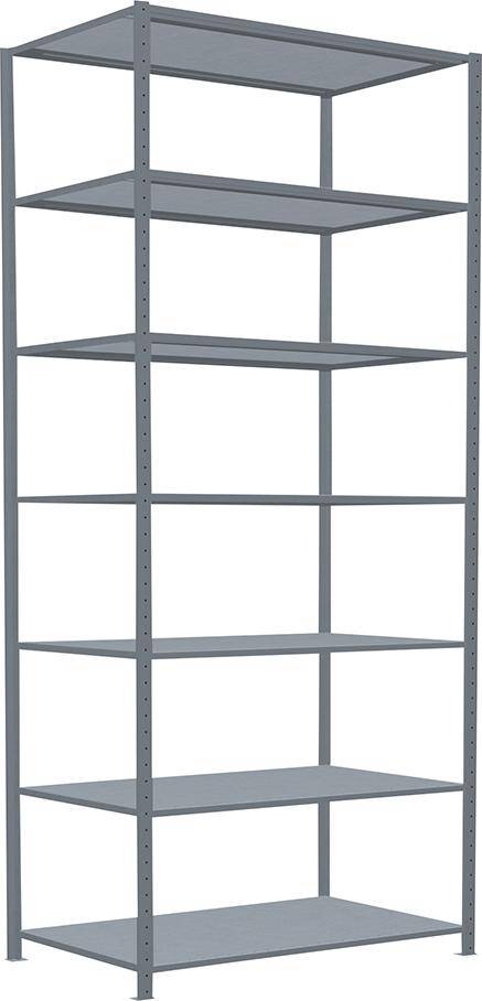 Steckregal B1300xT800xH3000 mm Grundfeld 7 Böden vzk Fachlast 150kg - Artikel: 7830493553